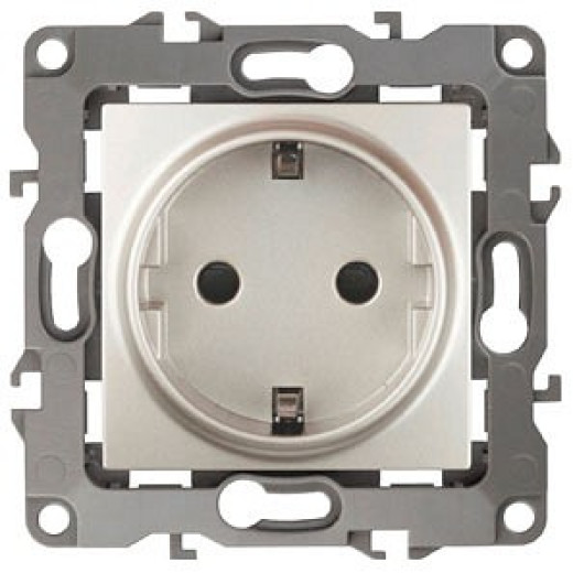 Розетка с заземлением, без рамки Эра Эра 12 12-2001-15