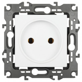 Розетка без заземления, без рамки Эра Эра 12 12-2105-01М