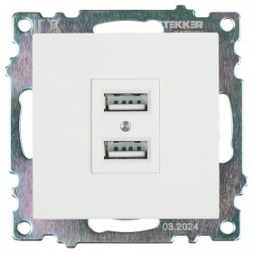 Розетка USB type A без рамки Stekker Катрин 39686