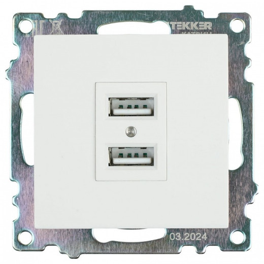 Розетка USB type A без рамки Stekker Катрин 39686