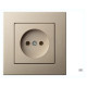 Розетка без заземления, без рамки LIREGUS EPSILON 28-309