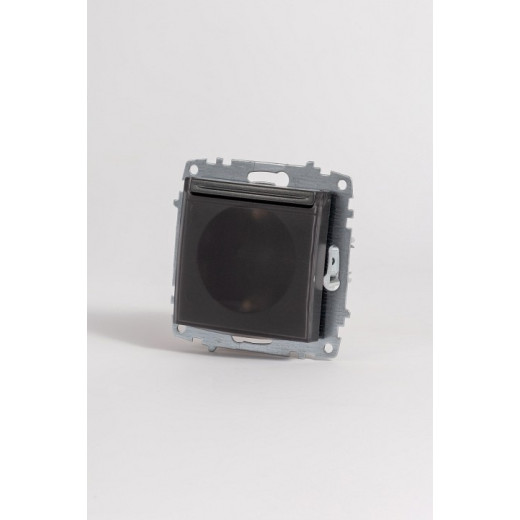 Розетка с заземлением и со шторкой, без рамки с крышкой Elbi Eleсtriс Zena Vega 609-011100-219