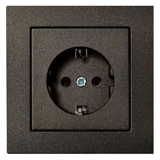 Розетка с заземлением, без рамки LIREGUS EPSILON 28-106
