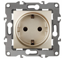 Розетка с заземлением, без рамки Эра Эра 12 12-2101-04