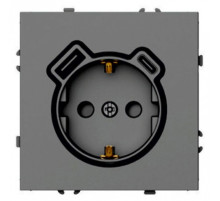 Розетка с заземлением и со шторкой и 2хUSB type A и C, без рамки Stekker Эмили 50219