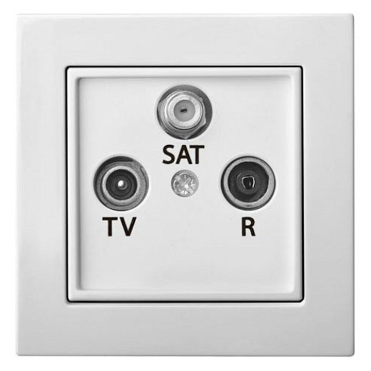 ТВ-розетка и SAT-розетка оконечная без рамки LIREGUS EPSILON 28-028