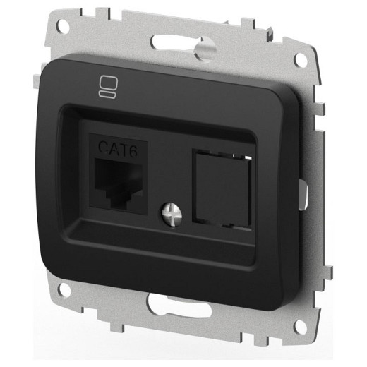 Розетка Ethernet RJ-45 без рамки Elbi Eleсtriс Jazz 607-004800-247