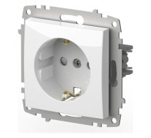 Розетка с заземлением и со шторкой, без рамки Elbi Eleсtriс Zena Vega 609-015600-243