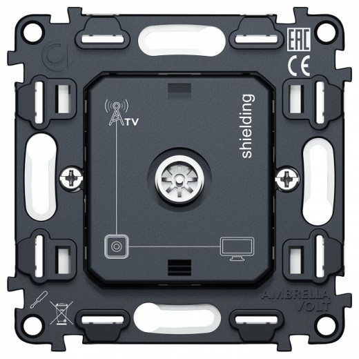 Механизм ТВ-розетки оконечная Ambrella Volt QUANT VM199