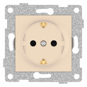 Розетка с заземлением и со шторкой, без рамки Gusi Electric UGRA С11Р4-027