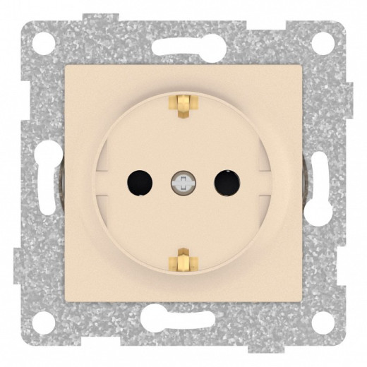 Розетка с заземлением и со шторкой, без рамки Gusi Electric UGRA С11Р4-027