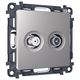 ТВ-розетка и SAT-розетка оконечная без рамки Ambrella Volt ALFA MA513310