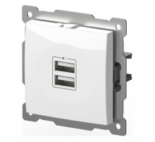 Розетка 2хUSB type A без рамки Elbi Eleсtriс Zena Vega 609-015600-143