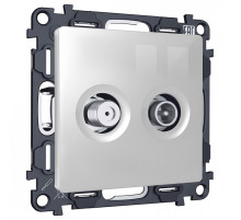 ТВ-розетка и SAT-розетка оконечная без рамки Ambrella Volt ALFA MA413310