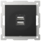 Розетка 2хUSB type A без рамки Elbi Eleсtriс Zena Vega 609-014800-143