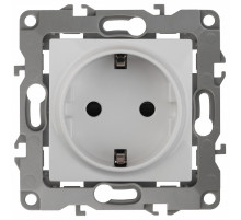 Розетка с заземлением, без рамки Эра Эра 12 12-2101-01