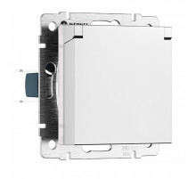 Розетка с заземлением и со шторкой, без рамки с крышкой Werkel  W1171261