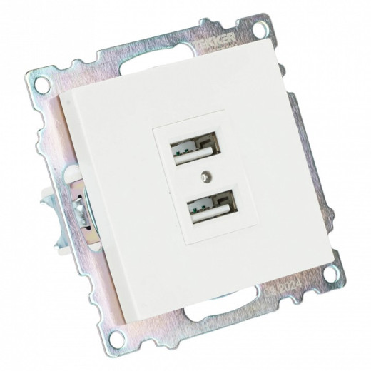 Розетка USB type A без рамки Stekker Катрин 39686