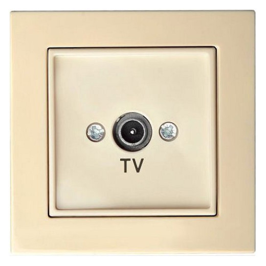 ТВ-розетка оконечная без рамки LIREGUS EPSILON 28-074