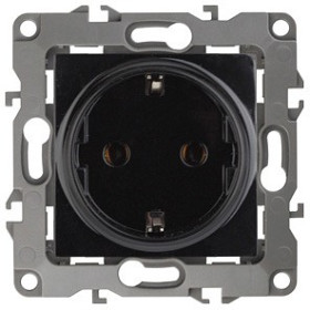 Розетка с заземлением, без рамки Эра Эра 12 12-2001-06