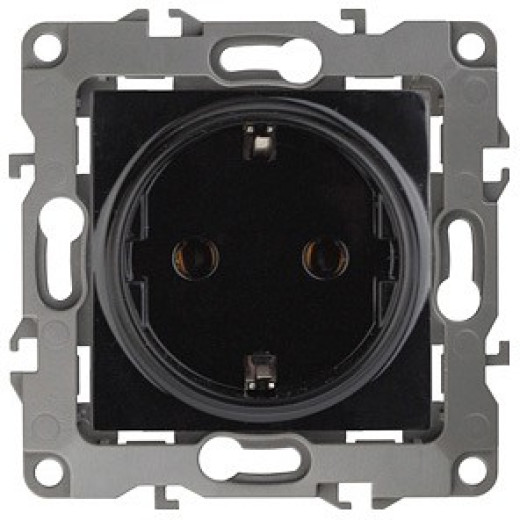 Розетка с заземлением, без рамки Эра Эра 12 12-2001-06