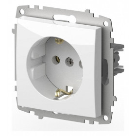 Розетка с заземлением, без рамки Elbi Eleсtriс Zena Vega 609-015600-217