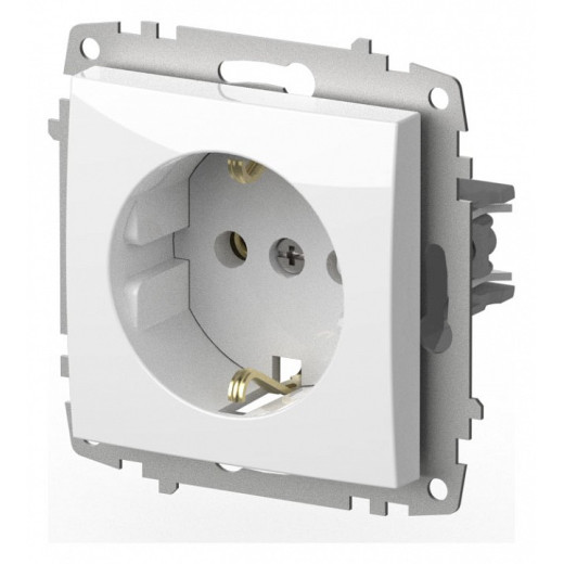 Розетка с заземлением, без рамки Elbi Eleсtriс Zena Vega 609-015600-217