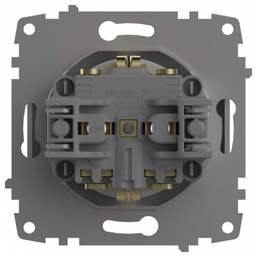 Розетка с заземлением, без рамки Elbi Eleсtriс Jazz 607-016200-217