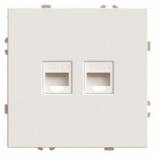 Розетка двойная Ethernet RJ-45 Stekker Эмили 49900