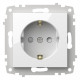 Розетка с заземлением и со шторкой, без рамки Elbi Eleсtriс Zena Vega 609-015600-243