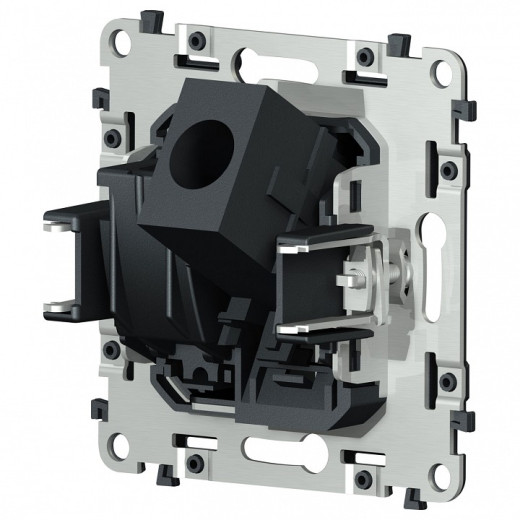 Механизм ТВ-розетки оконечные и розетки Ethernet RJ-45 со шторкам Ambrella Volt QUANT VM195
