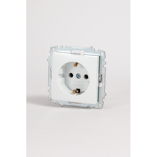 Розетка с заземлением, без рамки Elbi Eleсtriс Zena Vega 609-015600-217