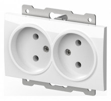 Розетка двойная без заземления, без рамки Elbi Eleсtriс Zena Vega 609-015600-908