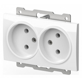 Розетка двойная без заземления, без рамки Elbi Eleсtriс Zena Vega 609-015600-908