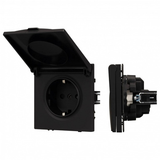 Розетка влагозащищенная с заземлением с крышкой, без рамки Arlight SCT 054281