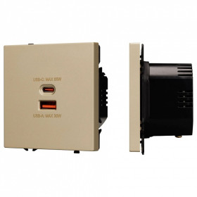 Розетка 2хUSB type A и C без рамки Arlight SCT 054318