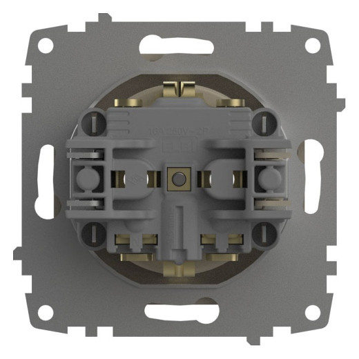 Розетка с заземлением, без рамки Elbi Eleсtriс Zena Vega 609-010300-217