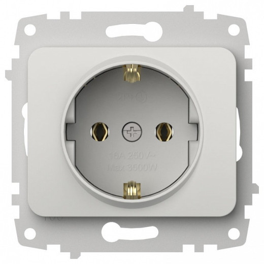 Розетка с заземлением, без рамки Elbi Eleсtriс Jazz 607-016200-217