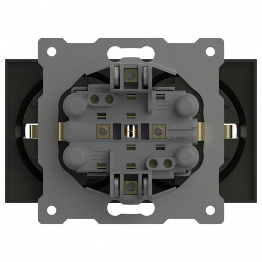 Розетка двойная с заземлением, без рамки Elbi Eleсtriс Zena Vega 609-011100-907