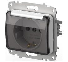 Розетка с заземлением с крышкой, без рамки Elbi Eleсtriс Jazz 607-010200-218