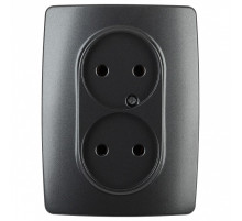 Розетка двойная без заземления Эра Эра 12 12-2107-05