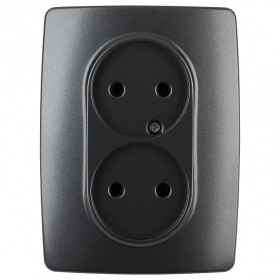 Розетка двойная без заземления Эра Эра 12 12-2107-05