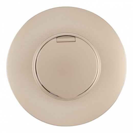 Розетка с заземлением и шторкой, с крышкой Arte Milano SET08-1 SET08-1-41-1 shampan