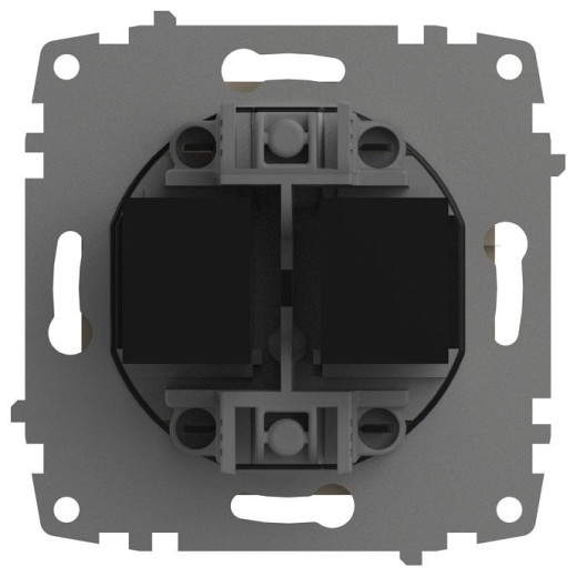 Розетка двойная Ethernet RJ-45 без рамки Elbi Eleсtriс Zena Vega 609-012500-248