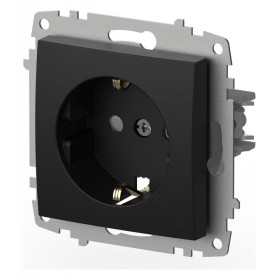 Розетка с заземлением и со шторкой, без рамки Elbi Eleсtriс Zena Vega 609-014800-243