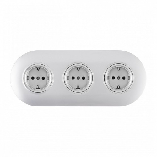 Розетка с заземлением и со шторкой Arte Milano SET08-3 SET08-3-40-1x3 silver