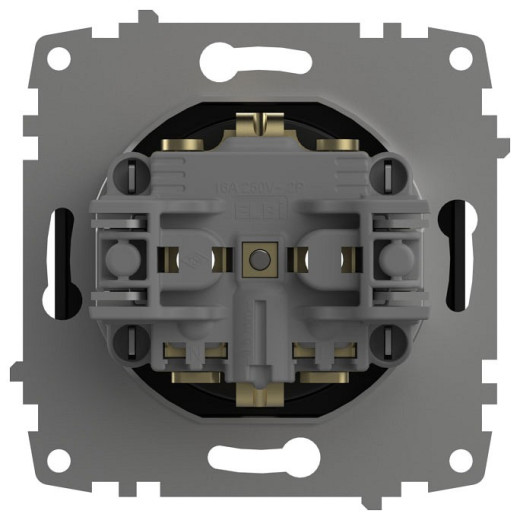 Розетка с заземлением, без рамки Elbi Eleсtriс Jazz 607-014800-217