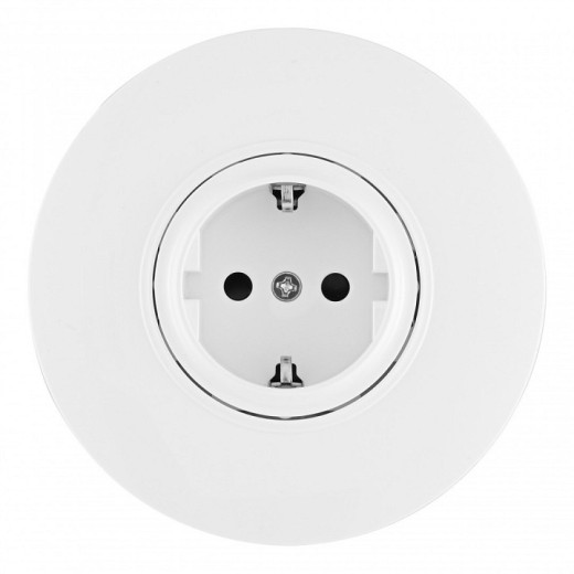 Розетка с заземлением и со шторкой Arte Milano SET08-1 SET08-1-40-1 white