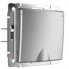 Розетка с заземлением и со шторкой, без рамки с крышкой Werkel  W1171206