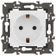 Розетка с заземлением, без рамки Эра Эра Elegance 14-2101-01М